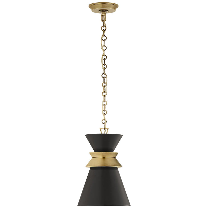 Alborg Small Stacked Pendant in Antique-Burnished Brass