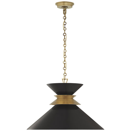 Alborg Large Stacked Pendant in Antique-Burnished Brass