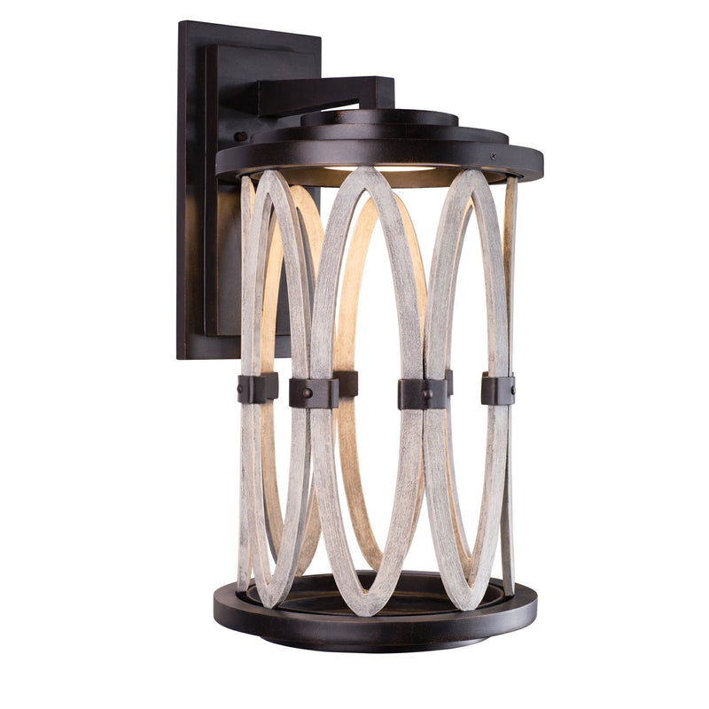 Belmont LED Outdoor Wall Lantern in Florence Gold