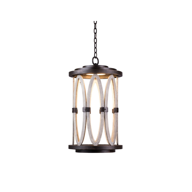 Belmont LED Outdoor Lantern Pendant in Florence Gold