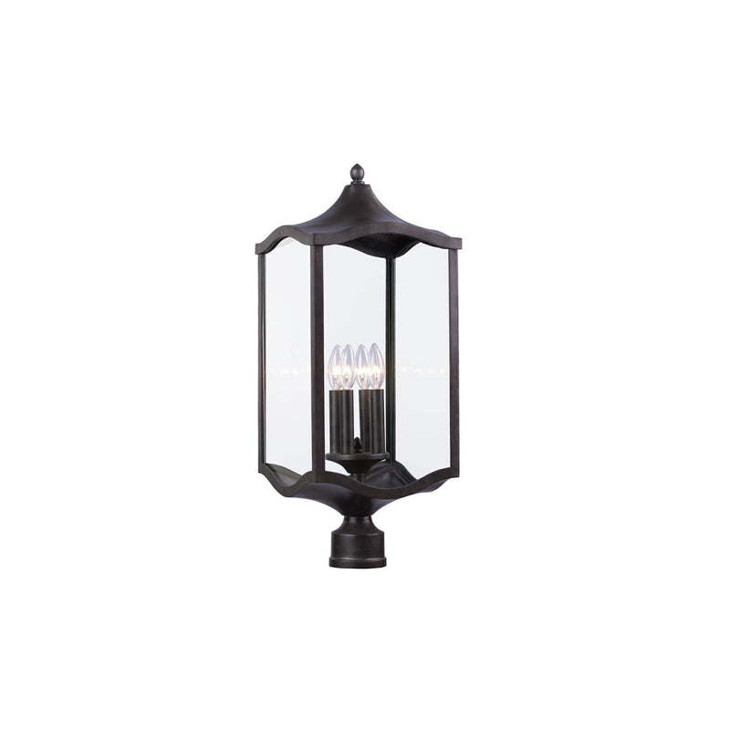 Lakewood 4-Light Outdoor Post Light in Aged Iron