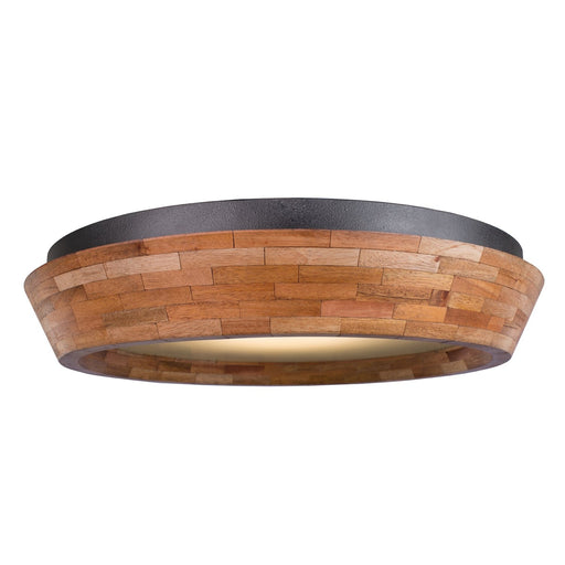 Lansdale Flush Mount in Black Iron