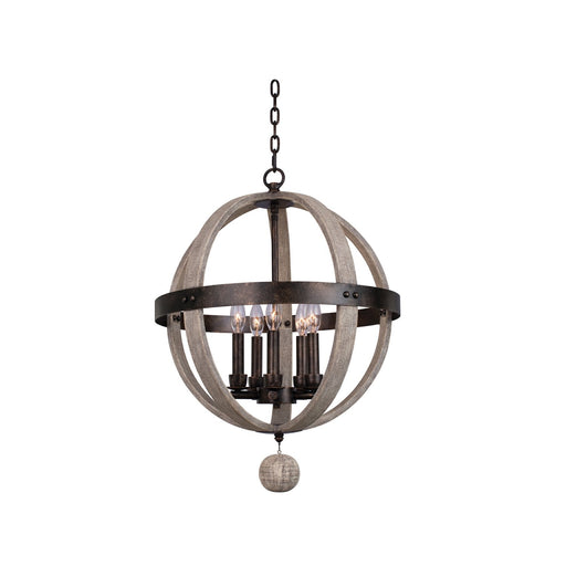 Harper 5-Light Mini Chandelier in Florence Gold