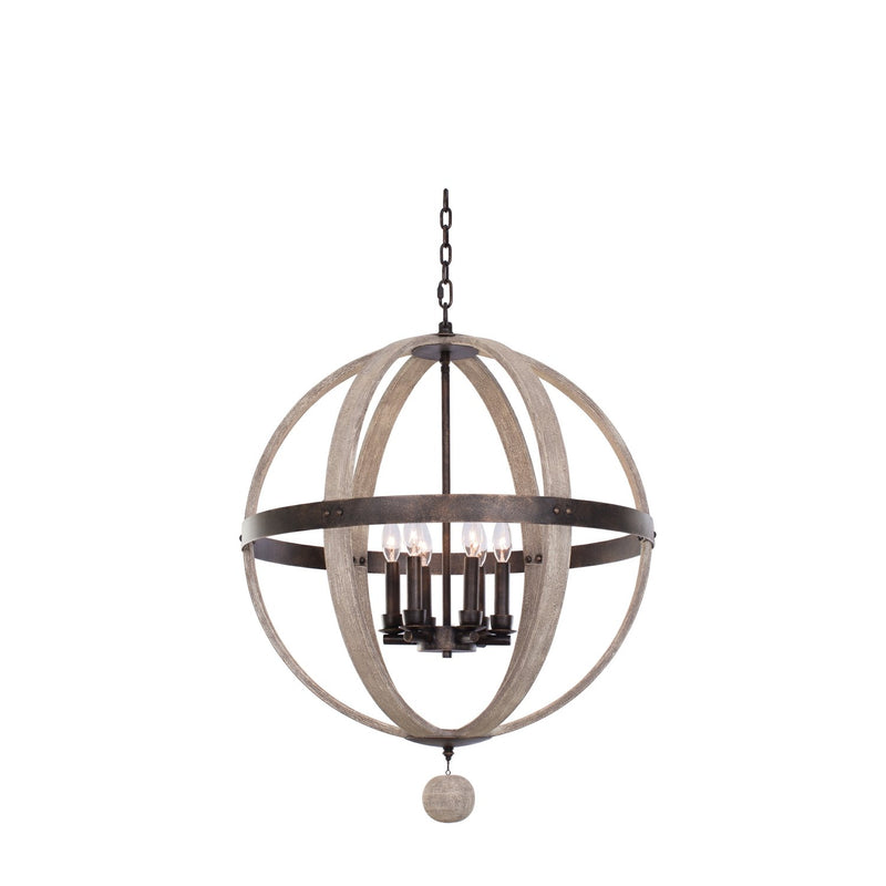 Harper 6-Light Chandelier in Florence Gold