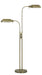 Pharmacy Two Light Floor Lamp in Antique Brass
