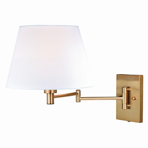 Chapeau Instalux Swing Arm Wall Light in Natural Brass