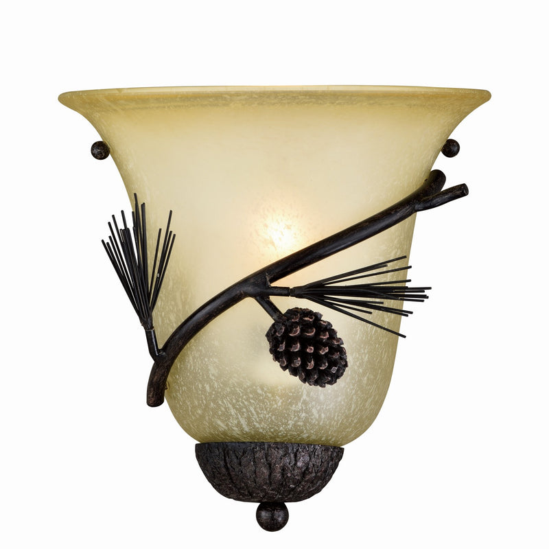 Sierra 1-Light Wall Sconce in Black Walnut