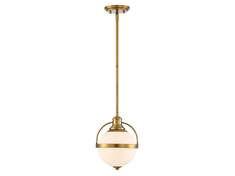 Westbourne Small Pendant in Warm Brass