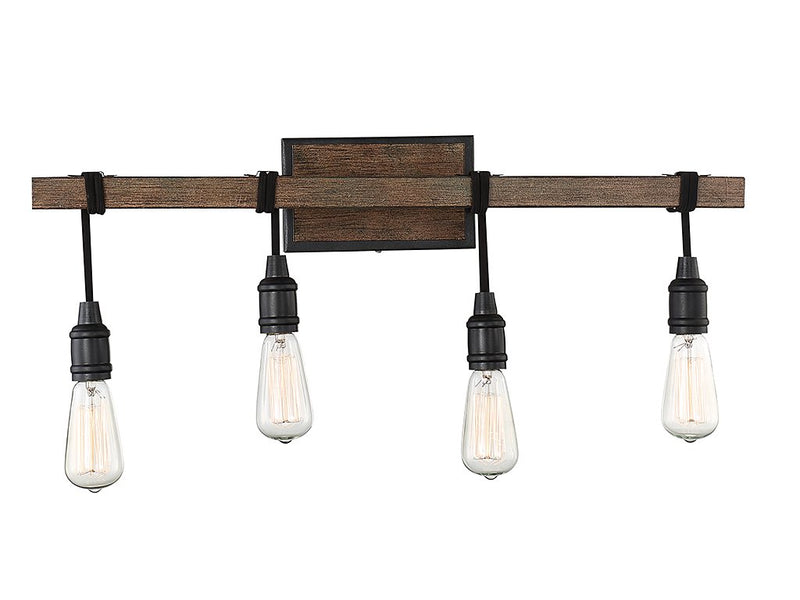 Burgess 4-Light Bath Vanity Light in Durango