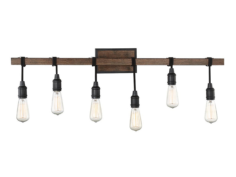 Burgess 6-Light Bath Vanity Light in Durango
