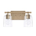 Greyson 2-Light Vanity in Aged Brass - Lamps Expo