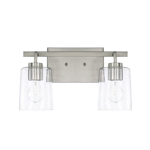 Greyson 2-Light Vanity in Brushed Nickel - Lamps Expo