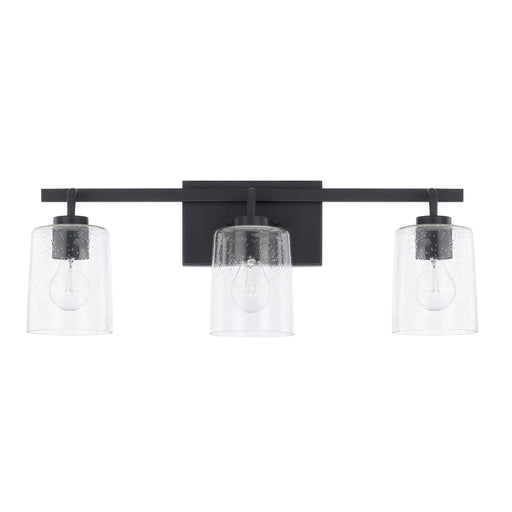 Greyson 3-Light Vanity in Matte Black - Lamps Expo