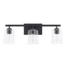 Greyson 3-Light Vanity in Matte Black - Lamps Expo