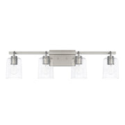 Greyson 4-Light Vanity in Brushed Nickel - Lamps Expo