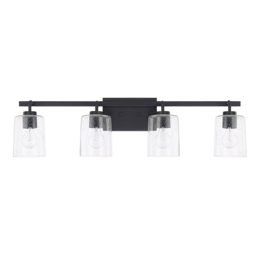 Greyson 4-Light Vanity in Matte Black - Lamps Expo