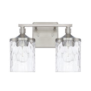 Colton 2-Light Vanity in Brushed Nickel - Lamps Expo