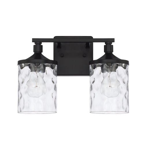 Colton 2-Light Vanity in Matte Black - Lamps Expo