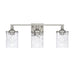 Colton 3-Light Vanity in Brushed Nickel - Lamps Expo