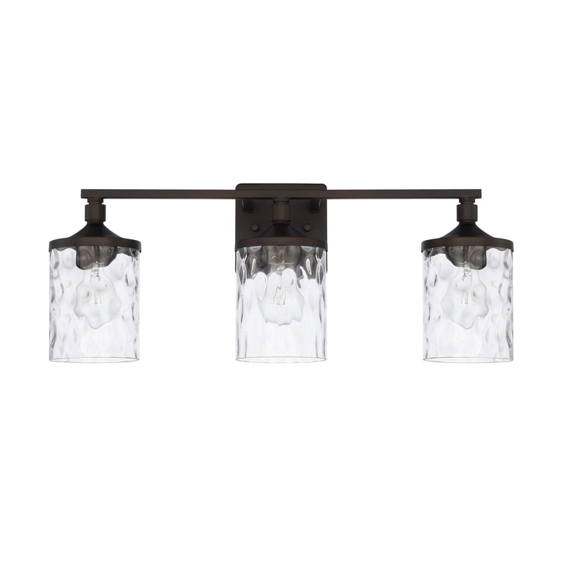 Colton 3-Light Vanity in Bronze - Lamps Expo
