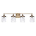 Colton 4-Light Vanity in Aged Brass - Lamps Expo