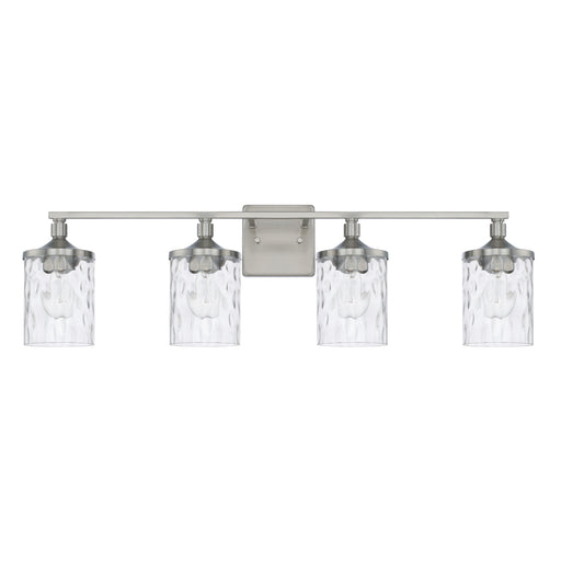 Colton 4-Light Vanity in Brushed Nickel - Lamps Expo