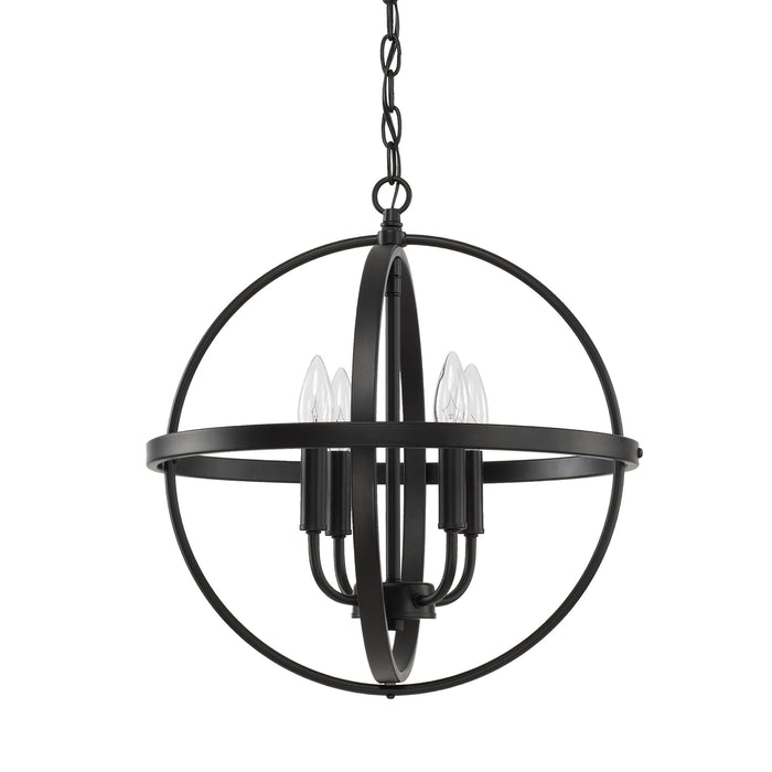 Hartwell 4-Light Pendant in Matte Black - Lamps Expo