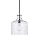 Crawford 1-Light Pendant in Bronze - Lamps Expo