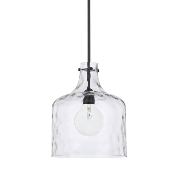 Crawford 1-Light Pendant in Matte Black - Lamps Expo