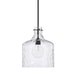 Crawford 1-Light Pendant in Matte Black - Lamps Expo
