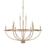 Greyson 12-LightChandelier in Aged Brass - Lamps Expo
