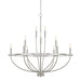 Greyson 12-Light Chandelier in Brushed Nickel - Lamps Expo