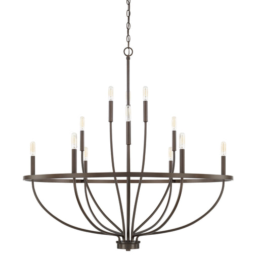 Greyson 12-Light Chandelier in Bronze - Lamps Expo