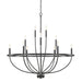 Greyson 12-LightChandelier in Matte Black - Lamps Expo