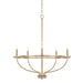 Greyson 5-Light Chandelier in Aged Brass - Lamps Expo