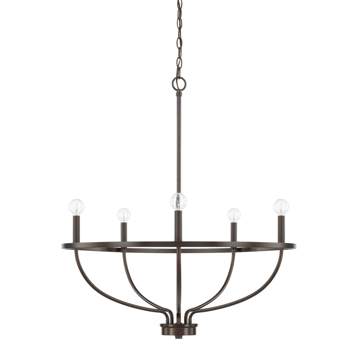 Greyson 5-Light Chandelier in Bronze - Lamps Expo