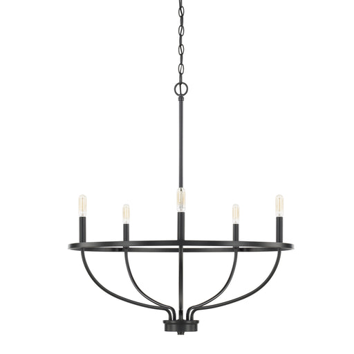 Greyson 5-Light Chandelier in Matte Black - Lamps Expo