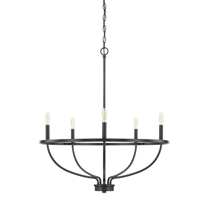 Greyson 5-Light Chandelier in Matte Black - Lamps Expo