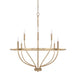 Greyson 8-Light Chandelier in Aged Brass - Lamps Expo