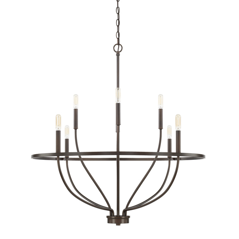 Greyson 8-Light Chandelier in Bronze - Lamps Expo