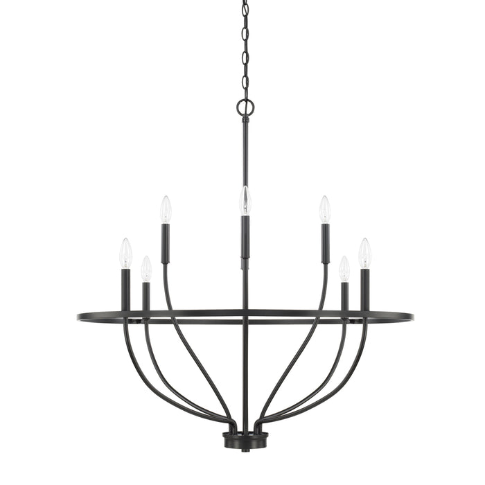 Greyson 8-Light Chandelier in Matte Black - Lamps Expo
