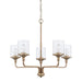 Colton 5-Light Chandelier in Aged Brass - Lamps Expo