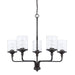 Colton 5-Light Chandelier in Matte Black - Lamps Expo
