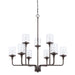 Colton 9-Light Chandelier in Bronze - Lamps Expo