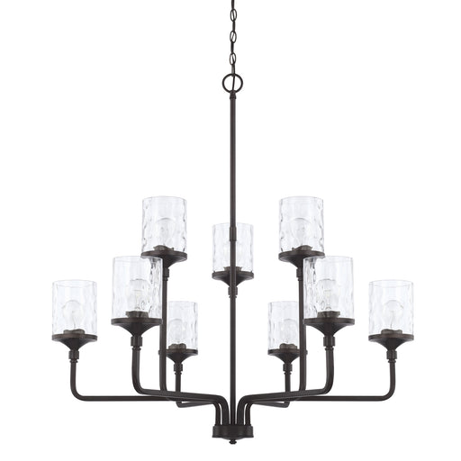 Colton 9-Light Chandelier in Matte Black - Lamps Expo