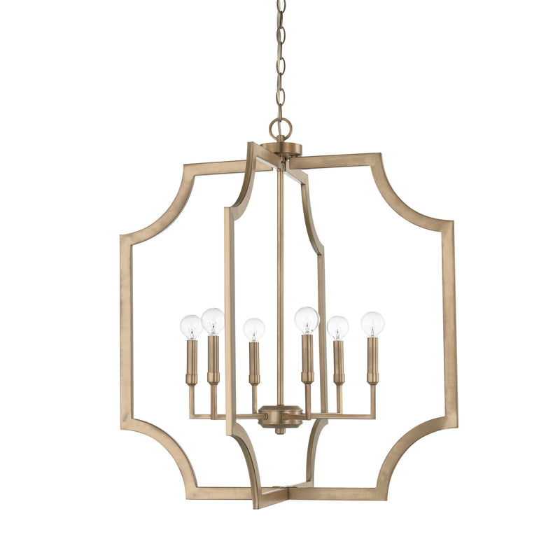 6-Light Foyer Chandelier - Lamps Expo