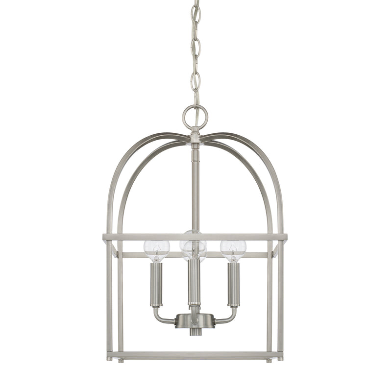 Aubrey 4-Light Foyer Pendant in Brushed Nickel - Lamps Expo
