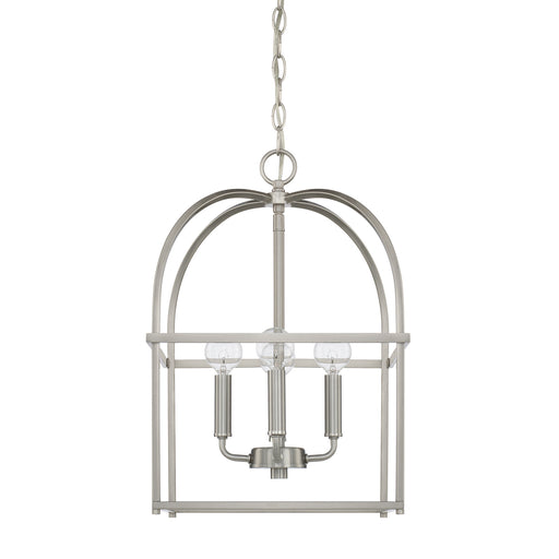 Aubrey 4-Light Foyer Pendant in Brushed Nickel - Lamps Expo