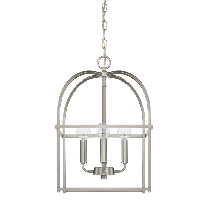 Aubrey 4-Light Foyer Pendant in Brushed Nickel - Lamps Expo