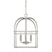 Aubrey 4-Light Foyer Pendant in Brushed Nickel - Lamps Expo